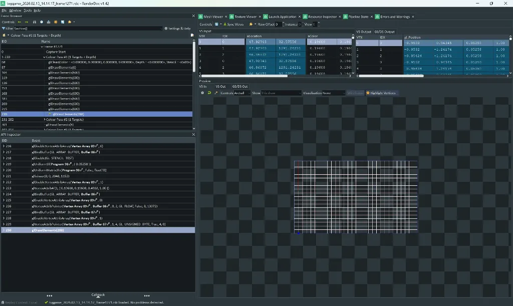 RenderDoc 프레임 분석